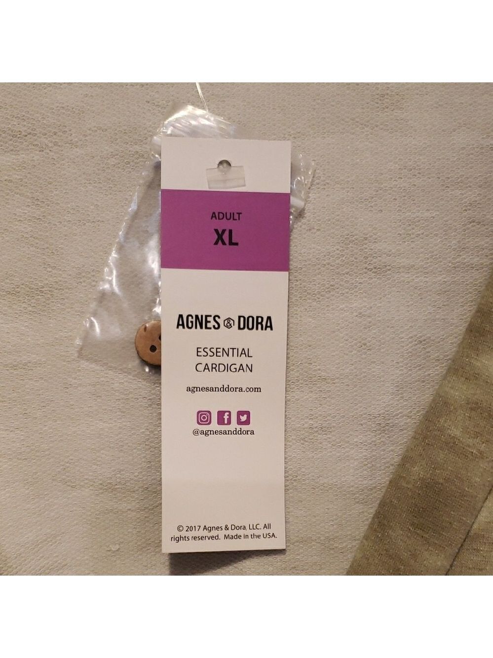 Agnes & Dora Olive Green Tie-Dye Cardigan - Picture 3 of 9